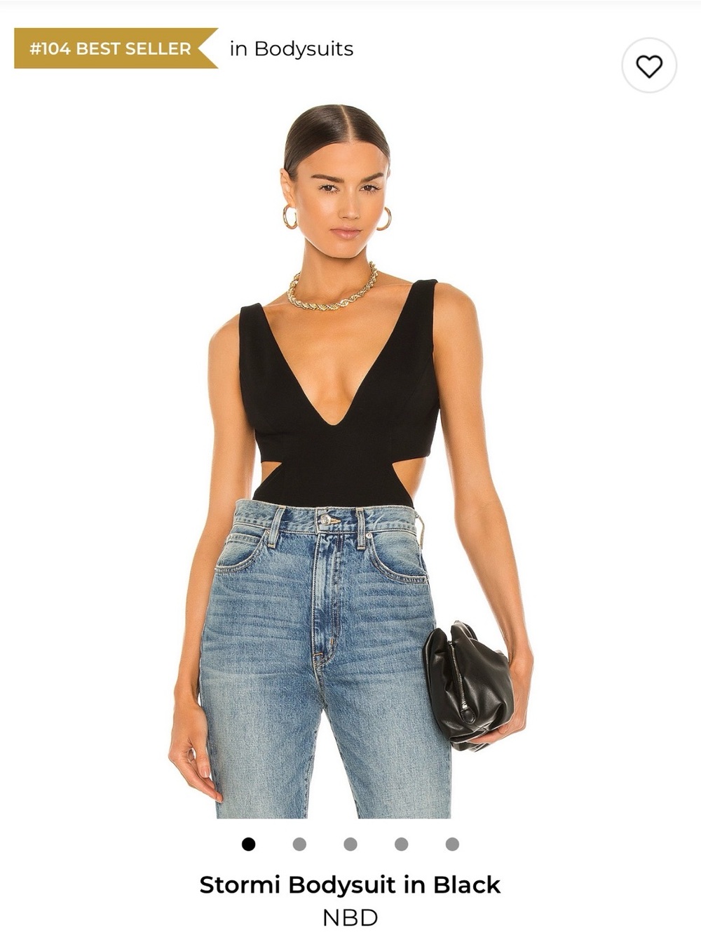 NBD Stormi Bodysuit in Black